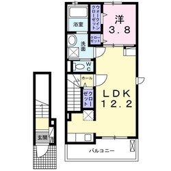 藤原町アパートの物件間取画像